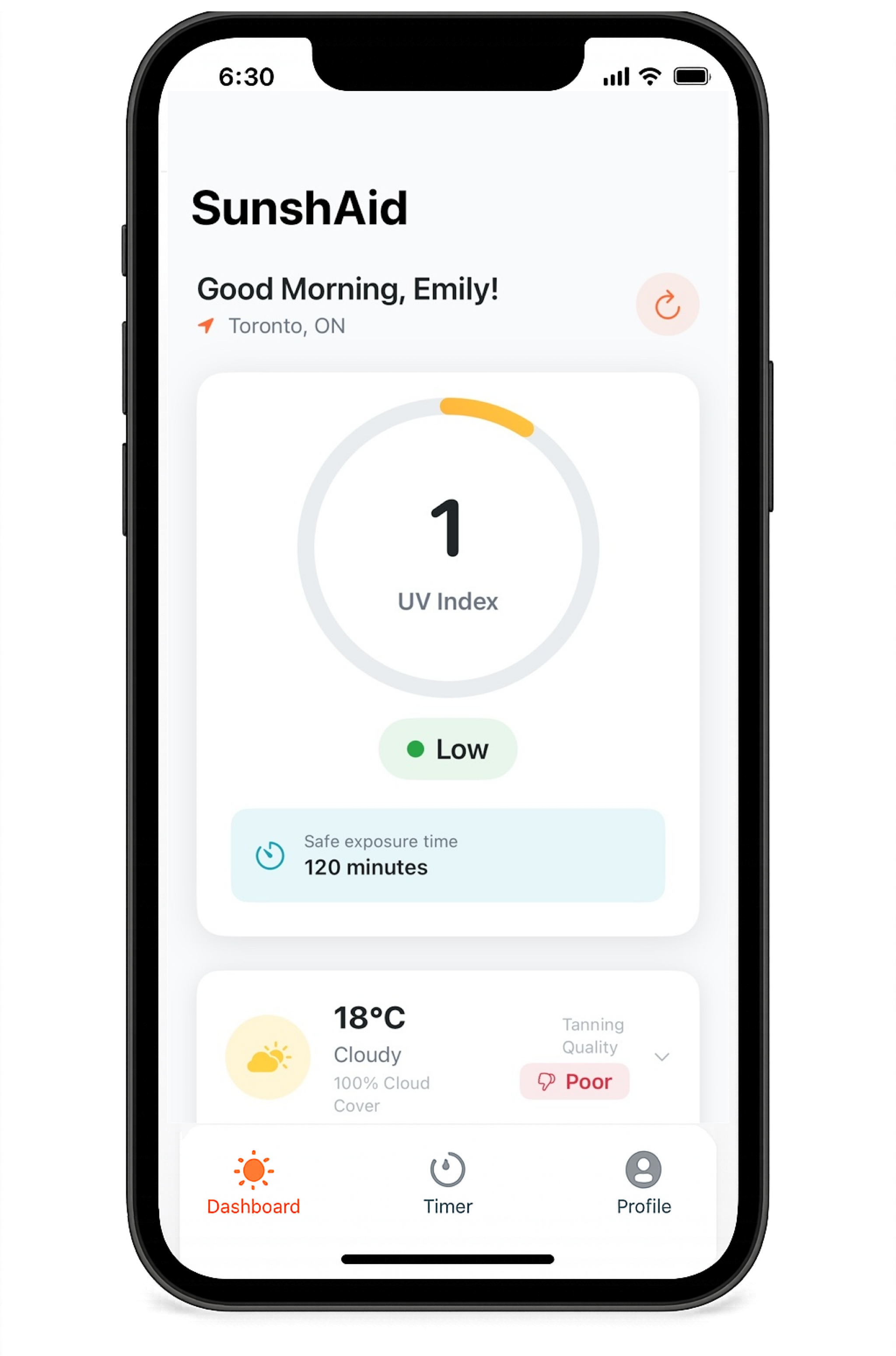 SunshAid App Screenshot